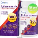 GLP ONE Supplement - 300 Billion AFU Akkermansia Muciniphila, Akkermansia Probiotic for Women & Men, for Boost , Digestive, Gut, Immunity, Enhances Gut Lining Function & Intestinal Walls, 60 Count
