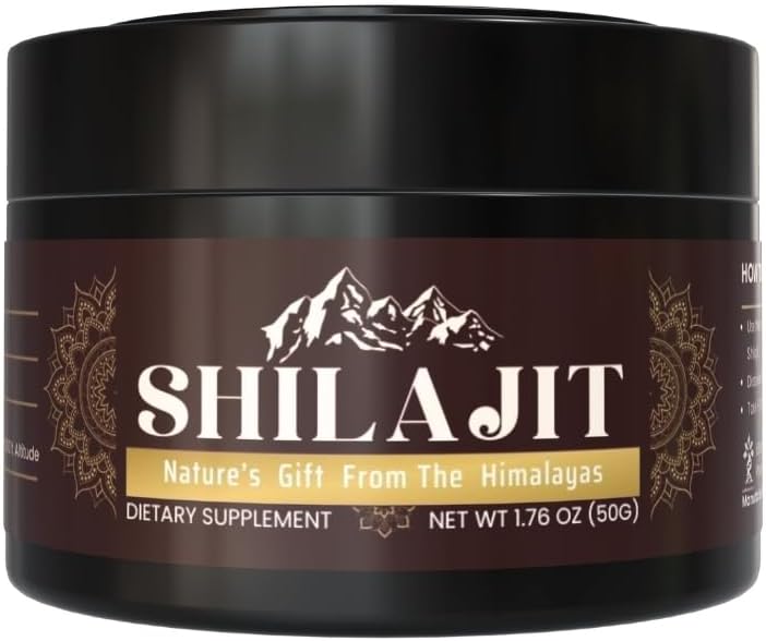Puro 100% Himalayan Shilajit, Soft Resin, Orgánico, Extremadamente Potente, Ácido Fulvico (1.76 oz.)