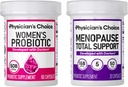 Fesiciano CHOICE Total Mujeres Menopause Support Bundle - Mujeres Probiótico 60ct + Menopause Probiotic 30ct