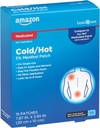   Basic Care Medicated Cold Hot 5% Menthol Patch, 7.87” x 3.93”, 15-Count Box (Previously HealthWise)