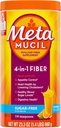 Metamucil 4-en-1 Psyllium Husk Suplemento de fibra, sin azúcar, 114 cucharaditas, Orange Flavored, Daily Fiber Powder for Digestive Health, fabricado con Psyllium Husk Fiber