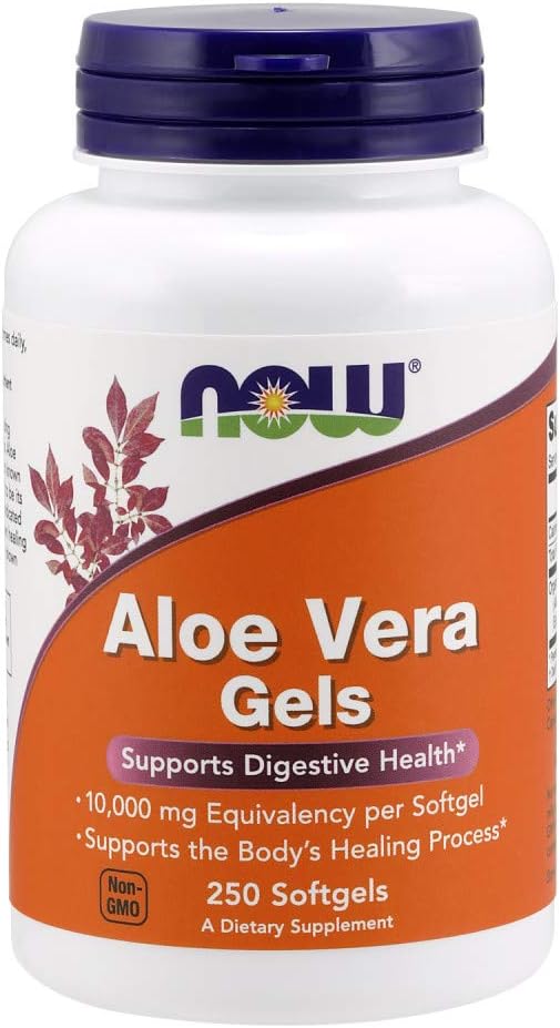 Ahora Alimentos Aloe Vera Gels, 10000 mg 250 Softgels