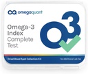 Omega Quant Omega-3 Índice Completo - Completa Fatty Acid Profile Blood Test Kit ← Incluye - Omega-3s, Omega-6s, grasas saturadas, grasas monoinsaturadas, grasas trans soportadas Ø 1 Completa Inicio Kit