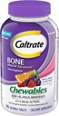 Caltrato Chewables 600 +D3 Plus Minerales Calcio y Vitamina D, Libre de Azúcar, Cereza, Naranja y Fruta Punch, 90 Conde