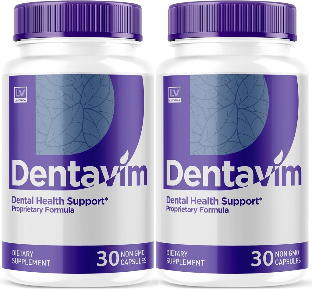 (2 Pack) Dentavim, Dentavim Capsules, Dentavim Advanced Formula Pills, Dentavim Todas las vitaminas naturales para la protección oral, Dentavim Reseñas, 60 cápsulas para 2 meses