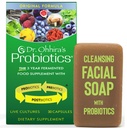 Probióticos del Dr. Ohhira Original Fórmula 30 cápsulas con bonificación Probiótico mejorado Bar Soap Travel Size 20g - No Suplemento de Refrigeración para Mujeres y Hombres, 13 Strains Probiótico