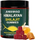 Shilajit Gummies 6000mg -Shilajit Gummies with Manuka Honey & Fulvic Acid, Minerals, Immune System " Vitality Booster, Vegan Himilayan Shalajit Gummies (1 Bottle)