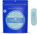 Capsuline Spirulina Coloreado Talla 0 Empty Vegan Capsules Azul/Blue - 100 Cuenta - Vegetarian Empty Pill Capsuless - DIY Vegetable Capsule Filling - Veggie Pill Capsules - Kosher y Halal Certified