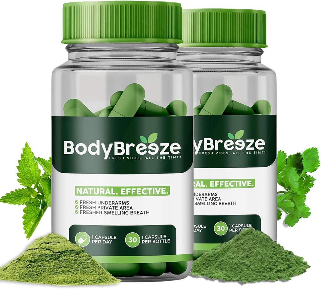 Suplemento interno desodorante Silencio natural Chlorophyll 60 cápsulas para el control del olor corporal, salud de Gut y respiración fresca ← Vegan, apoyo de detox " salud de la piel ¦