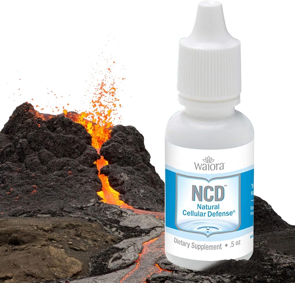 Waiora NCD Activeted Liquid Zeolite Drops, for Natural Body Cleanse & Promote Immune Support, Mix in Food/Drinks, All Natural, Promote pH Balance - 2 (0,5 oz) Bott, 180 serv.