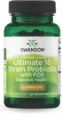 Swanson Dr. Stephen Langer's Fórmula - Natural Probiótico w / Prebiótico FOS - 16-Strain Suplemento Promoción Digestivo Soporte w / 3.2 Billones CFU por cápsula - (60 Veggie Capsules)