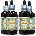 Anamu (Petiveria Alliacea) Glycerite, Dried Herb Alcohol-FREE Liquid Extract (Marca: HerbalTerra, Proudly made in USA) 4x4 fl.oz (4x120 ml)