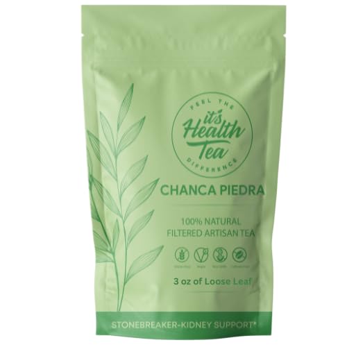 Stone Breaker Chanca Piedra Tea - Leaf Loose w / 35 Bolsas de té - Natural Kidney Cleanse - Kidney Stone Crusher & Gallblader Detox de Perú (Phyllanthus niruri)