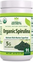 Herbal Secrets Organic Spirulina Powder 16 Oz Tortura Non-GMO TEN Gluten Free Silencio Made in USA