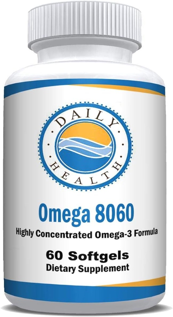 Omega 8060 2400mg Omega 3 Fish Oil Joint Health Suplemento 60 softgel - 1 Month Supply