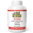 Natural Factors, MSM, Supports Healthy Joints, Hair, Skin and Nails, 180 Capsules
