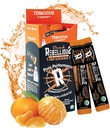 Rebellious Tangerine Tangerine Organic Drink Mix – Zero Calorie Energy Drink Mix  Monk Fruit &amp; Green Tea Extract ← L-Theanine + Natural Caffeine ← 100% Plant-Based  durable Pack of 10  Keto,Gluten-Free