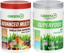 Greens+ Ecológico Superfood Raw con Multi Vanilla Chai Superfood, Bundle (Pack of 2)