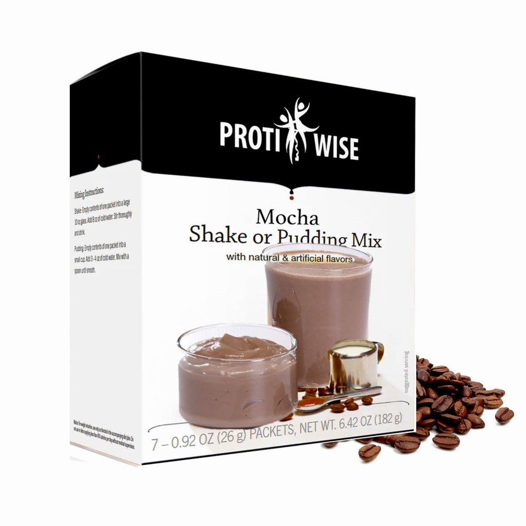 ProtiWise High Protein Shake &amp; Pudding Mix  15g Protein, Low Fat, Low Calorie, Low Sugar ← Gluten Free KETO Diet