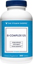 La Vitamina Shoppe B-Complex 125 – Apoya la Producción Energética, Función del Sistema Nervioso & Metabolismo Nutriente – Excelente Fuente de B1, B2, B6, B12, Niacina, Ácido Fólico " Biotina (300 Tabletas)