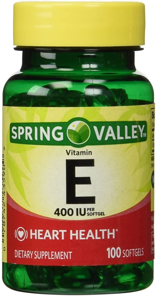 Spring Valley - Vitamin E 400 IU, Water Soluble, 100 Softgels