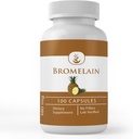 Ingredientes originales puros Bromelain, (100 cápsulas) Siempre puros, sin aditivos o artillería, Lab Verified