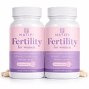 Natifi (2 Bottles Fertility Prenatal Vitamins Regulate Cycles Balance Hormones, Aid Ovulation. Conception Multivitamin for Women. 60 Caps Folic Acid, Myo Inositol, Vitex