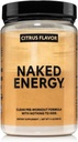 NAKED Citrus Energy - Citrus Flavored Clean Pre Workout Suplemento para Hombres y Mujeres, Vegan Friendly, No Añadido Sweeteners, Colores O Sabores - 30 Servimientos