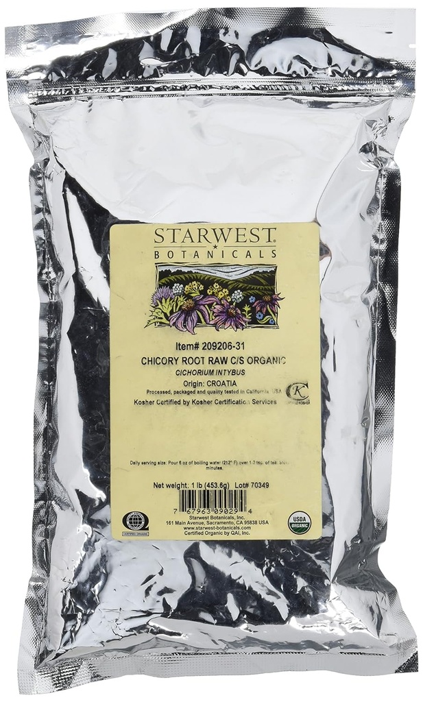Orgánica Chicory Root Raw C/S