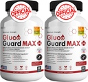 Gluco Guard Max Daily Wellness Support Suplemento con Vitaminas, Minerales y Herbs – Cromo, Magnesio, Banaba, Melón Bitter y Zinc – No GMO, Libre de gluten – 120 cápsulas