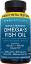 Viva Naturals Omega-3 Fish Oil, Triple fuerza, 2500 mg, 30 Softgels – Reesterified Omega 3 ácidos grasos incluyendo EPA, DHA, DPA - Pascatarian-Friendly