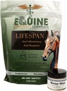 Lifespan & Gray-Out Equine Care Bundle | Herbal Anti-Inflammatory Oral Supplement + Melanoma Cream Joint, Mobility & Skin Health Support for Horses | Wellness Pack