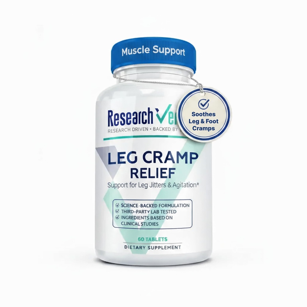 Cramps de las piernas verificadas - Magnesio, vitaminas B, jengibre, manzanilla, BioPerine - Apoyo a la circulación - Vegan - 1 mes de suministro
