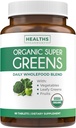 USDA Organic Super Greens Supplement - Organic Greens Fruits and Vegetable Supplement for Adults with 28 Superfood Complex with Superfruits Roots Herbs " More - Vegan " Non-GMO (Up to 1 Month Supply)