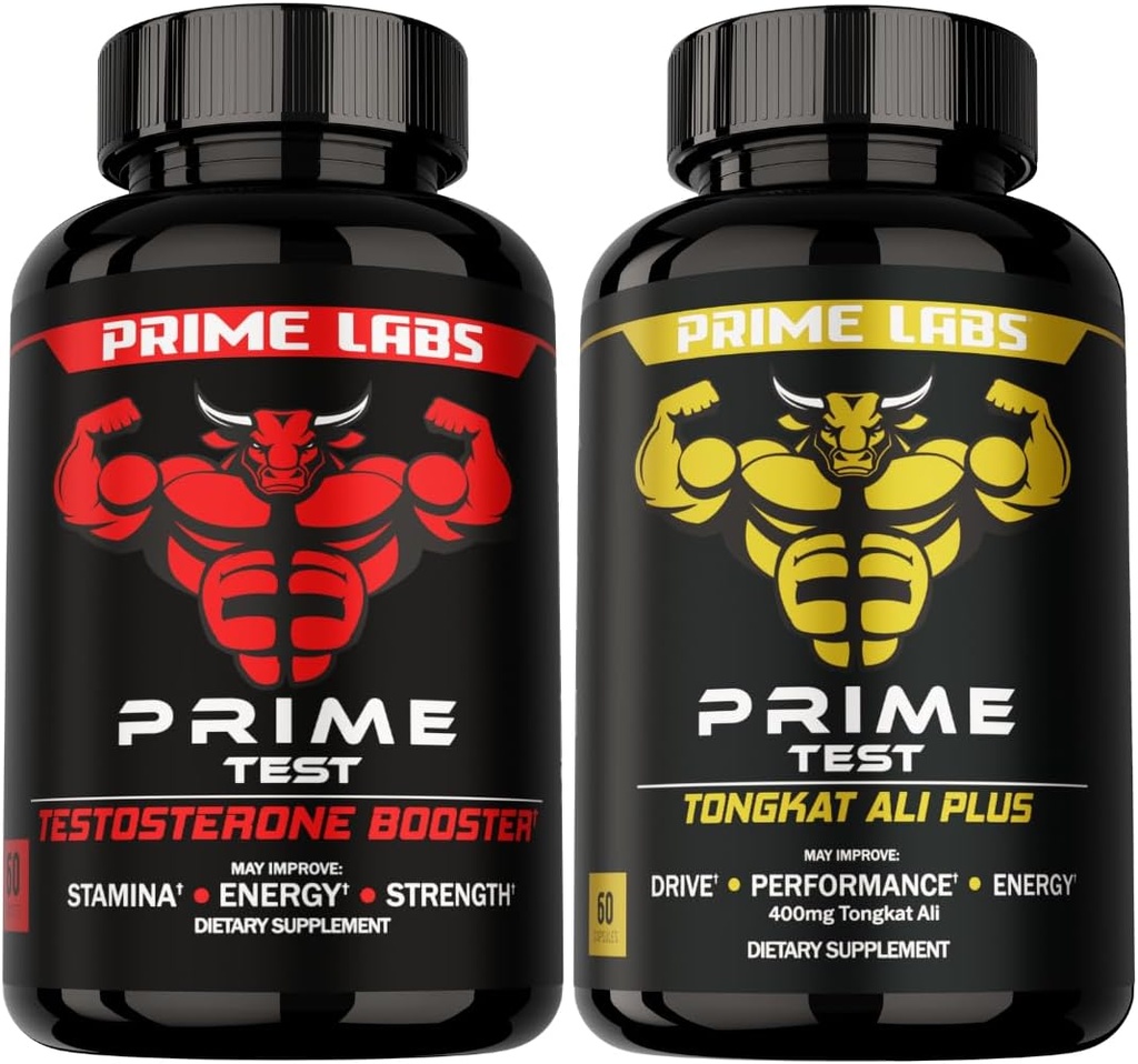 Booster de test de primera prueba de laboratorio (60 ct) + Tongkat Ali Plus (60 ct)