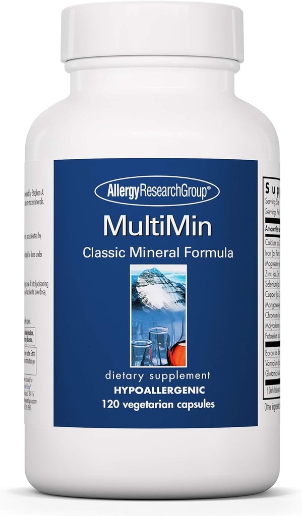 Allergy Research Group MultiMin - Multi Minerals Suplemento para Hombres y Mujeres, Trace Minerals, Mineral Complex, Boron, Iron, Magnesium - 120 Conde