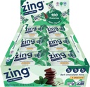 Zing Dark Chocolate Mint Kids Protein Bares, Gluten Gratis 100 Calorie Mini Bares con Alta Proteína, Barras de Nutrición Vegan, Dairy Free Plant Based Protein, Kosher, Low Sugar, No Sugar Alcohol-18 cuentan