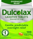 Dulcolax 5 mg Tablas laxantes para el estreñimiento - 100 ea