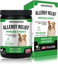 Suplemento de perros multivitamínicos, condroitina de Glucosamina para perros, probióticos, aceite de pescado omega, suplementos de perros " Vitaminas de perros para alergias a la piel y la carne, (Beef 180 ct)