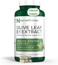 La hoja de oliva push Super Potent de la naturaleza 8:1 Extracto 20% Oleuropein 750mg Cápsula Immune System, Skin y Heart Health Support Vegan Non-GMO USA cGMP Gluten Free Antioxidants 60 Cápsulas 2 Month Supply