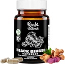 Ginger negro para hombres cápsula 500 mg (100 cápsulas) Vegan kaempferia parviflora Black Ginger Extracto cápsulas para la resistencia general y el rendimiento