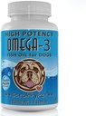 Puro Omega 3 aceite de pescado silvestre para perros con vitamina E - más alta EPA & DHA Softgels Disponible (1000 mg) 180ct