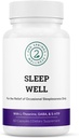 Sleep Well Calmness &amp; Relax Support Fórmula - Powerful Blend with Magnesium, L-Theanine, GABA, and Melatonin - Enhances Relaxation + Promotes Healthy Sleep Patterns - 60 Capsules