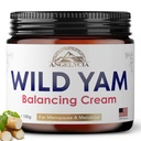 ANGELYCIA Wild Yam Cream for Hormone Balance ← Equilibrio hormonal para las mujeres ← Estrógeno Crema Silencio 100% Puro Orgánica Silencio Orgánica para PMS Silencio Perimenopause & Menopause Support  All Skins