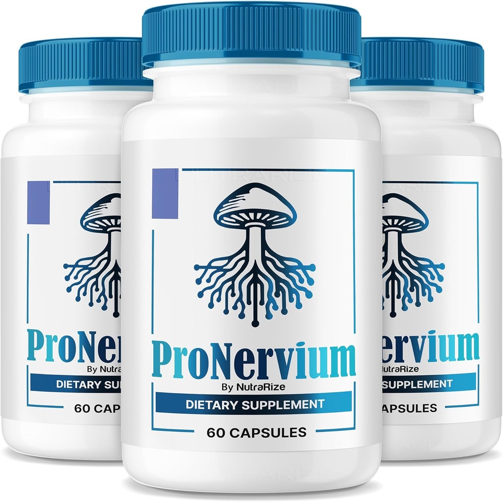 (3 Pack) ProNervium - ProNervium Advanced Nerve Health Supplement, ProNervium Nerve Support Dietary Pills, All-Natural Formula for Dynamic Lifestyle, Pro Nervium Pastillas Reviews (180 cápsulas)