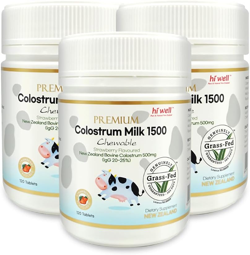 Hi Well Premium Grass-Fed Colostrum1500 120Tablas (3)