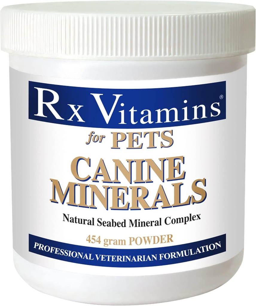 Vitaminas Rx Minerales Caninos - Suplemento de Calcio Perro Plus Magnesio &amp; Potasio - Polvo Mineral para Perros - Suplemento Mineral para Perros 16 oz