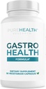 PUREHEALTH RESEARCH Gastro Health Formula - Natural Alginate for Acid Reflux - DGL Supplement for Heartburn " Indigestion - With Artichoke, Rhodiola Rosea, Hyaluronic Acid, Quince " Más - 90 cápsulas