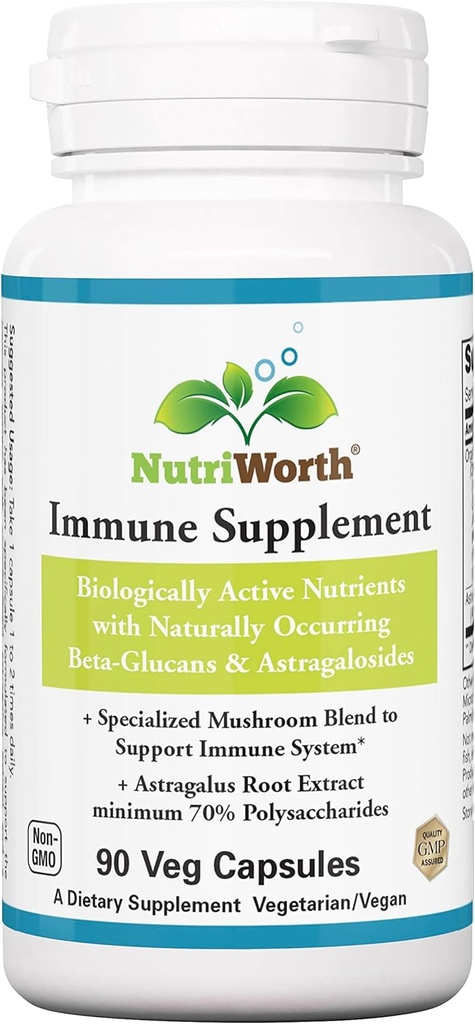 Immune Supplement 90 Veg Capsules - Organic Mushroom Blend