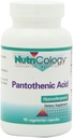 Nutricology Pantothenic Acid - Vitamina B5 para Hombres &amp; Mujeres, Calcio, 500 mg Suplemento, Pura, Orgánica, Vegetariana Capsules - 90 Cuenta